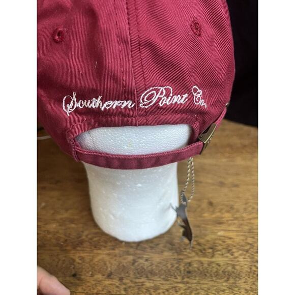 Southern Point Co Pointer Hunting Dog Strap Hat Cap Red NWT - Picture 2 of 4